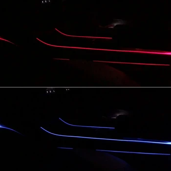 Modifikacija Automobilio Salono Atmosferą Septynių Spalvų LED Šviesos Modifikacijos Valdymas Reikmenys Tesla modelis 3