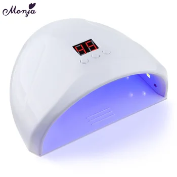 Monja 36W UV LED Nagų Lempa Su 12 Led Nagų Džiovintuvas Gelio Nagų lako Auto Jutiklis Laikas Manikiūro Mašina