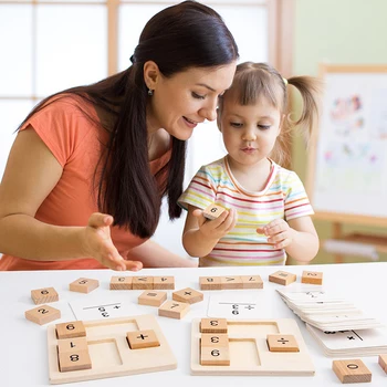 Montessori Skaičiavimo Matematikos Dėlionė Medinė Skaičių Matematikos Apskaičiuoti Valdybos Mediniai Lipdukai Ankstyvo Mokymosi Žaislai