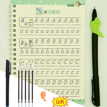 Montessori Žaislai Daugkartinio naudojimo Copybook Už Kaligrafija Mokymosi Švietimo Žaislas raidės formos Griovelis Vaikams, Kaligrafija, Knygų, Žaislai