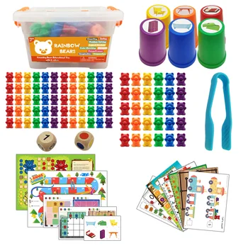 Montessori Žaislai Skaičiuoti Tenka Švietimo Pincetu Atitikimo Lokys, Žaislai Vaikams, Kūdikiams Spalva Rūšiavimo Mokymosi Medžiagos