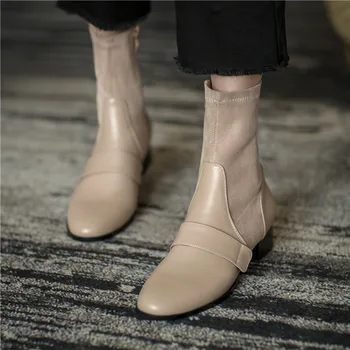 MORAZORA 2020 Didelio dydžio 34-41 moterų mados batai mažo kulno aikštėje kojų ponios batai rudens-žiemos vientisos spalvos batai