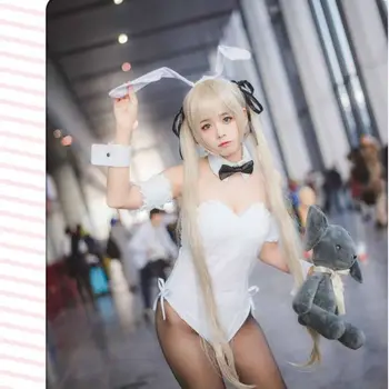 Moteris bunny kostiumai anime cosplay mielas triušis kostiumai karšta naktis clubwear seksualus erotiniai apatinis trikotažas apranga išgalvotas bodysuit babydoll
