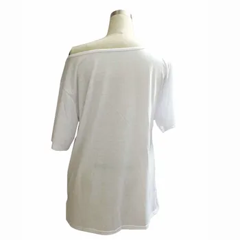 Moteris Plius Dydis marškinėliai Atsitiktinis Baltos Spalvos, ilgomis Rankovėmis Laisvi marškinėliai Viršuje Megztinis Marškinėliai, Drabužiai, marškinėliai Rudenį