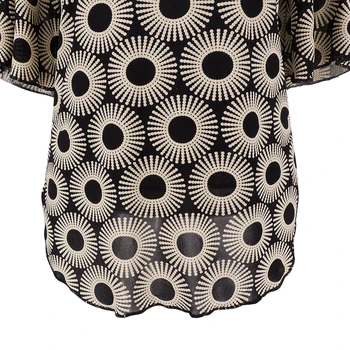 Moteris Viršuje Paisley Modelis Atspausdintas Elegantiškas marškinėliai Varpas Rankovėmis Vasarą, Minkšti Viršūnes Ponios Atsitiktinis Marškinėliai, H375