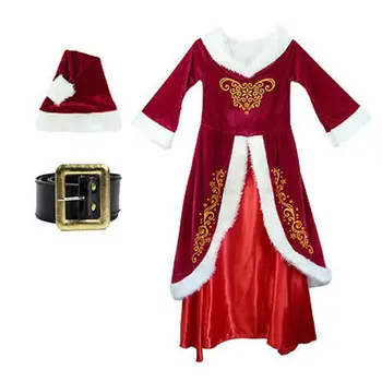Moterų Kalėdų Santa Claus Cosplay Kostiumų Santa Claus Cosplay Drabužiai Vienodi Išgalvotas Kalėdų Dress Kostiumai Kostiumas Suaugusiems