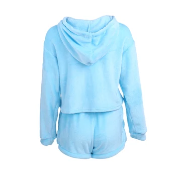 Moterų Pajama Komplektai Šiltas Dviejų Dalių Komplektas Žiemos Unisex Vienaragis Pliušinis Pižama Mėlyna Mielas Suaugusiųjų Gyvūnų Flanelė Vonia Sleepwear Rinkiniai