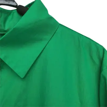 Moterų Pavasario Rudens Mados Žalia Geltona Plisuotos Suknelė 2020 Atsitiktinis Mielas Duobute Marškinėliai, Suknelės Ilgomis Rankovėmis Plus Size Vestidos