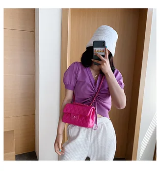 Moterų PU odos deimanto gardelės modelis handhags gatvės atsitiktinis pečių krepšiai