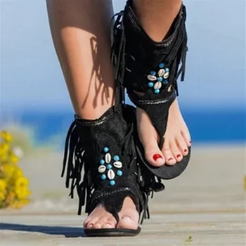 Moterų Retro Gladiatorių Sandalai Ponios Įrašą Kojų Vintage Batai Atsitiktinis Kutas Romos Mados Vasaros Moteris Batai Moterų 2020 Naujas