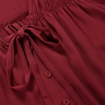 Moterų Vasaros Stiliaus Šifono Palaidinės, Marškinėliai Moterims trumpomis Rankovėmis Raudona, Mėlyna Spalva Laisvi Marškinėliai Plius Dydis Moterų Viršūnių Aukštos Kokybės DF3539