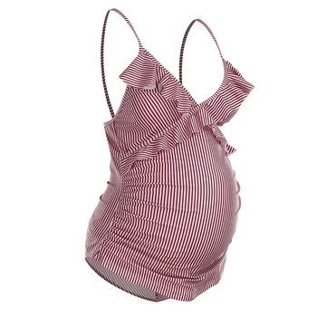 Motinystės maudymosi kostiumėlį Moteris Tankinis Juostele Spausdinti Bikini Nėščioms maudymosi Kostiumėliai 2020 Metų Vasaros Paplūdimio Maudymosi Kostiumą Nėštumo Plaukti