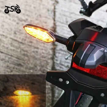 Moto modifikuotų mini LED posūkio signalo YAMAHA YZF-R6 YZFR6 YZF R6 motociklų Indikatorių Priekiniai ar Galiniai balta
