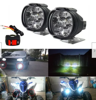 Motociklo 10W LED Žibintų E-dviračių, Motorolerių Vietoje, Žibintai, Automobilių Žibintai, Automobilių Rūko žibintai DRL Išorės Dieniniai Žibintai