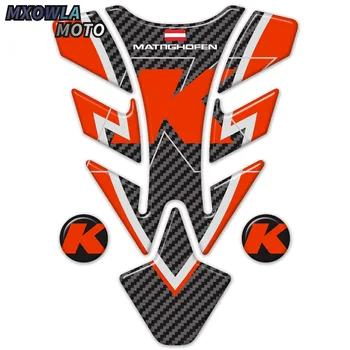 Motociklo 3D Kunigaikščio Logotipą, Oranžinė Bako Dangtelio Mygtukai Raštas Lipdukas, Decal KTM Duke 125 200 390 690 990 1290 NAUJAS