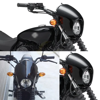 Motociklo priekinis žibintas Žibintai Lauktuvės Kaukė Apima Apsaugas Harley Davidson Street XG500 XG750 XG 500 750 m. m. 2016 m.