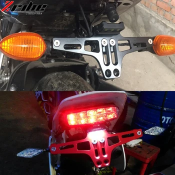 Motociklo Reguliuojamas Kampas Aliuminio Licencijos numerių Rėmelis Laikiklio Laikiklis LED Šviesos YAMAHA YZF R125 YZFR125 2018-2019