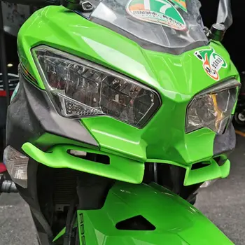 Motociklų Vėjo Srauto Nustatymo Sparno Priekinio Lauktuvės Pneumatinės Lūpų Padengti Kawasaki Ninja Ninja 250 400 m. 2018 m. 2019 m.