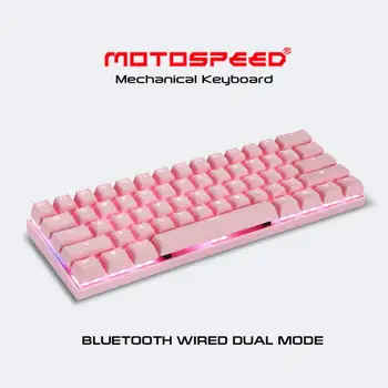 Motospeed CK62 Mini Nešiojamieji 60 Proc., Mechaninė Klaviatūra, 