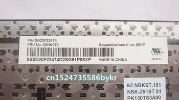 MOUGOL Naujas Originalus US Klaviatūra Lenovo Thinkpad E550 E550C E555 E560 E565 serijos FRU 00HN000 00HN037 00HN074 PN SN20F22537