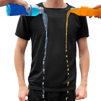 Mountainskin Anti-Purvinas Vyrų T-shirt atspariu vandeniui atsparus Vandeniui Quick Dry Kvėpuojantis apsaugos nuo užsiteršimo Viršuje Vyrų Short-sleeve T-Shirts VA494