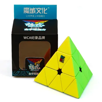 MoYu Meilong Cubo Magico 3x3x3 Jinzita Piramidę, Kubą Magija Greitis Kubeliai Profesinės Puzzle Kubeliai Švietimo Žaislai Vaikams
