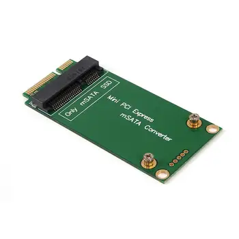 MSATA SSD su SATA Mini PCI EXPRESS SSD Riser Card Adapteris Keitiklis iš kompiuterio, Nešiojamojo kompiuterio Mini PCI-e SATA