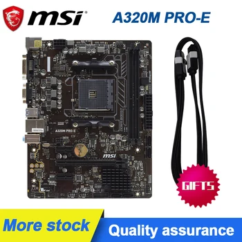 MSI A320M PRO-E Ryzen PC motininę Plokštę AM4 DDR4 AMD A320 
