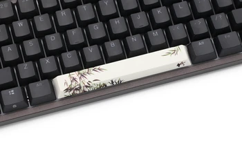 Mstone Naujovė allover dye sub Keycap tarpo klavišą, mechaninė klaviatūra 6.25 u Slyvų Orchidėja Bambuko ievų profilis chrysanthemum