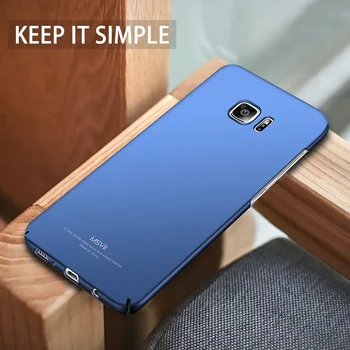 Msvii Samsung Galaxy S7 Krašto Case Cover For Samsung Galaxy S7 Atveju Ultra Plonas PC Hard back cover For Samsung S7 Krašto Atvejais