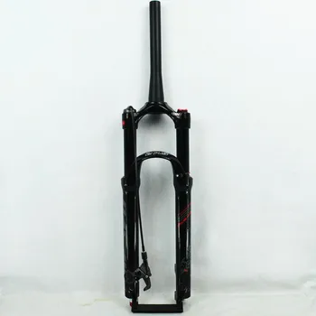 MTB dviračio amortizatorių ryškiai juodos priekinės šakės 26 27.5 29 colių 1-1/2 stuburo vamzdis 39.8 pneumatinės šakutės peties/line kontrolės