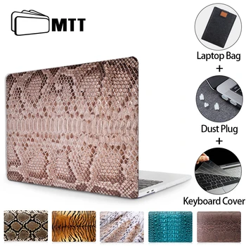 MTT Krokodilas Laptop Case For Macbook Air Pro 11 12 13 15 16 Jutiklinis Baras 2020 Plastiko Hard Cover for macbook Pro 13 Nešiojamas Rankovėmis