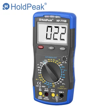 Multimetro HoldPeak HP-770B NCV Skaitmeninis Multimetras Funkcija Ir Dažnumas/Dide/hFE Bandymas