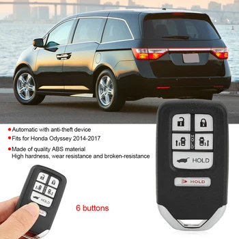 Mutifunctions Integracijos Smart Automobilių Raktų Pakabuku, 6 Mygtukus 313.8 Mhz Dažniu Su Anti-Theft Tinka Honda Odyssey-2017
