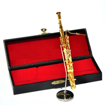 Muzikos Instrumentas, Fagotui Miniatiūrų Rodymas Modelis Realus Muzikos Mylėtojas Gimtadienio Dovana su dėžute