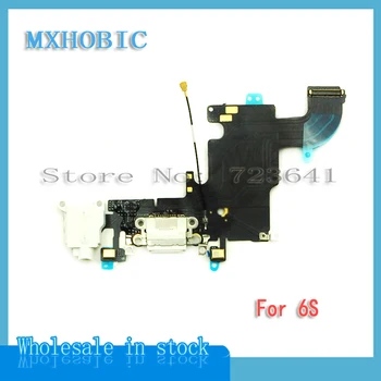 MXHOBIC 20pcs/daug Įkrovimo Kroviklis Port USB Doko Jungtis, Flex Cable For iPhone 6S Plus su Ausinių Lizdas Mic Juostelės
