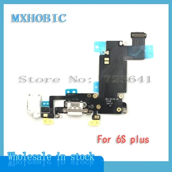 MXHOBIC 20pcs/daug Įkrovimo Kroviklis Port USB Doko Jungtis, Flex Cable For iPhone 6S Plus su Ausinių Lizdas Mic Juostelės