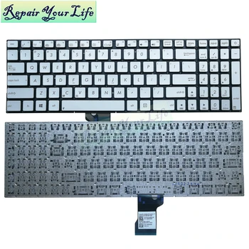 N541 Q501 anglų nešiojamojo kompiuterio klaviatūros ASUS N541 N541LA q501LA MUS klaviatūrą sidabro 9Z.N8SBU.H01 0KNB0-6627US00 didmeniniams dropship