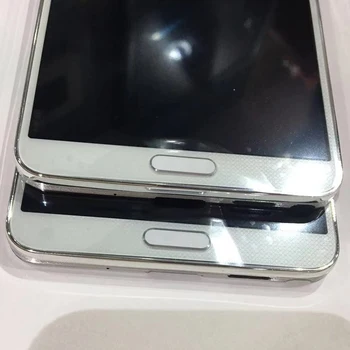 N900A Dėl Samsung Note 3 N9005 LCD Jutiklinis Ekranas skaitmeninis keitiklis Asamblėjos Galaxy Note 3 N900A N9005 LCD Su Rėmu mygtuką