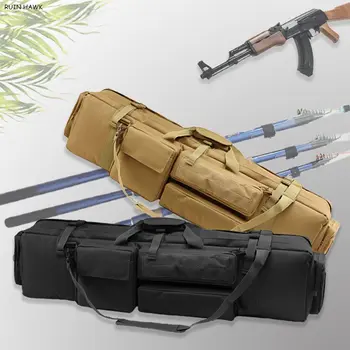 Nailono Taktinis Medžioklės Įrankių Krepšys Didelis Pakrovimo Šautuvas, Pistoletas Atlikti Apsauga, Krepšys Pečių Maišą M249 Airsoft Šautuvas Krepšys