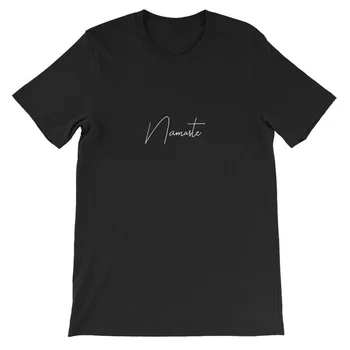 Namaste Marškinėliai grunge tumblr jaunų hipster šalis gatvėje grafinis šūkis aistra estetinės camisetas marškinėliai tees viršūnes O078