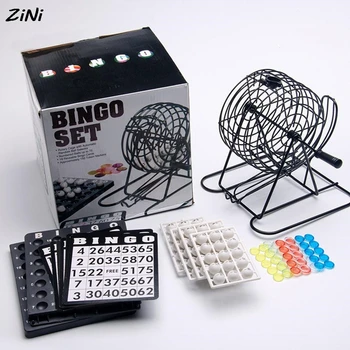 Namų Bingo Žaidimas, Nustatyti 8 Colių Metalo Bingo Narvo Būti Baltos Spalvos Kamuoliukų Bingo Lustai 75 Kamuolys Loterijos Mašina Braižytuvai