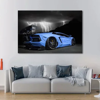 Namų Dekoras Drobė Nuotraukas Aventador LB Veiklos Superautomobilį Sienos Meno Tapybos Spaudinių Šiuolaikinės Modulinės Plakatas Kambarį be Rėmelio
