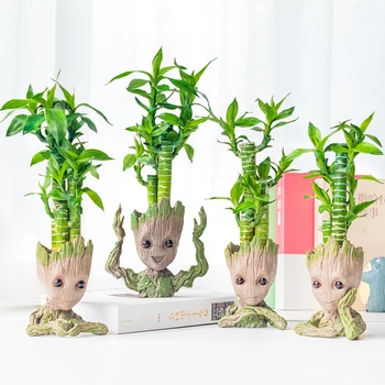 Namų Dekoro Priedai Kūdikių Groot Rašiklio Laikiklis Augalų, Gėlių Vazonas Mielas Medžio Figūrėlės Miniatiūriniai Modelis Darbalaukio Dekoravimas Ornamentais