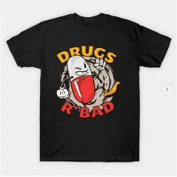 Narkotikų R Blogai Tabletes Juoda Grafinis sportinius Marškinėlius, Dovanų Tee Dydis M 3Xl Shirt Mens Tendencija