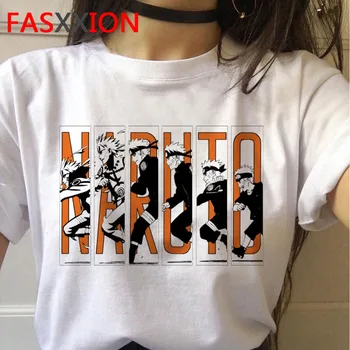 Naruto Akatsuki Itachi Japonų Anime Marškinėliai Animacinių filmų T-shirt Sasuke Grafinis Tees Grunge Vasaros Viršūnes Unisex Moteris
