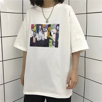 Naruto marškinėliai Vasaros Harajuku Kietas Unisex Trumpas Rankovės marškinėliai vyrams Ir Moterims Drabužių Marškinėlius Žmogus, Negabaritinių Tshirts