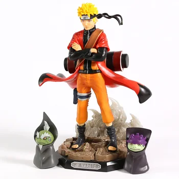 Naruto Shippuden Uzumaki Naruto Sennin Režimas su Shima Fukasaku GK Statula PVC Pav Kolekcines Modelis Žaislas