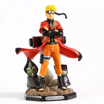 Naruto Shippuden Uzumaki Naruto Sennin Režimas su Shima Fukasaku GK Statula PVC Pav Kolekcines Modelis Žaislas