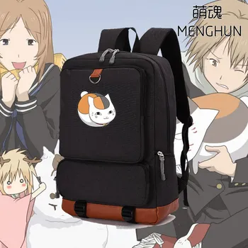 Natsume Yujinnchou neko sensei spausdinimo didelės talpos anime gerbėjų nailono kuprinės lovely cat backpack mokyklos maišą studentų nb198